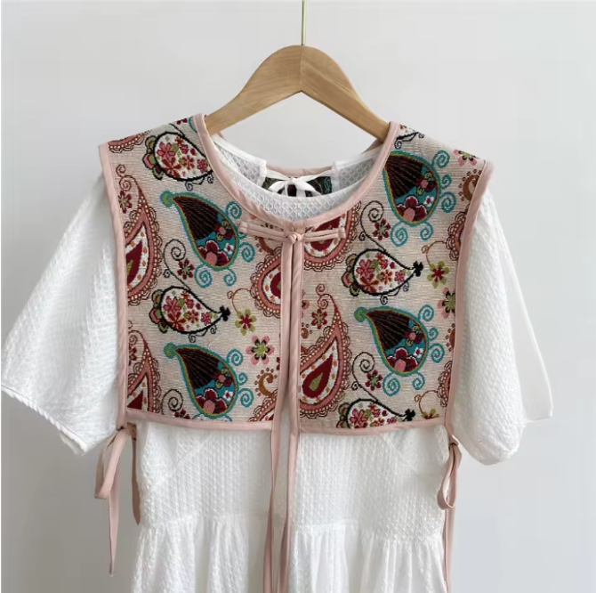 Embroidery Lace-up Chic Vintage Casual Korean Summer Classic Prevalent Waistcoat - Image 14