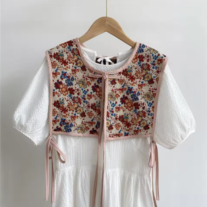 Embroidery Lace-up Chic Vintage Casual Korean Summer Classic Prevalent Waistcoat - Image 12