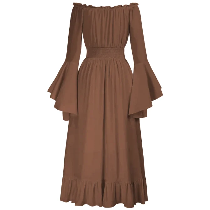 Women's Renaissance Chest Pirate Farmer High-low Dresses - Image 6