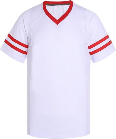 American Football Jerseys for Men Unisex Replica Plain Workout Sport Game Shirts Casual Outwear